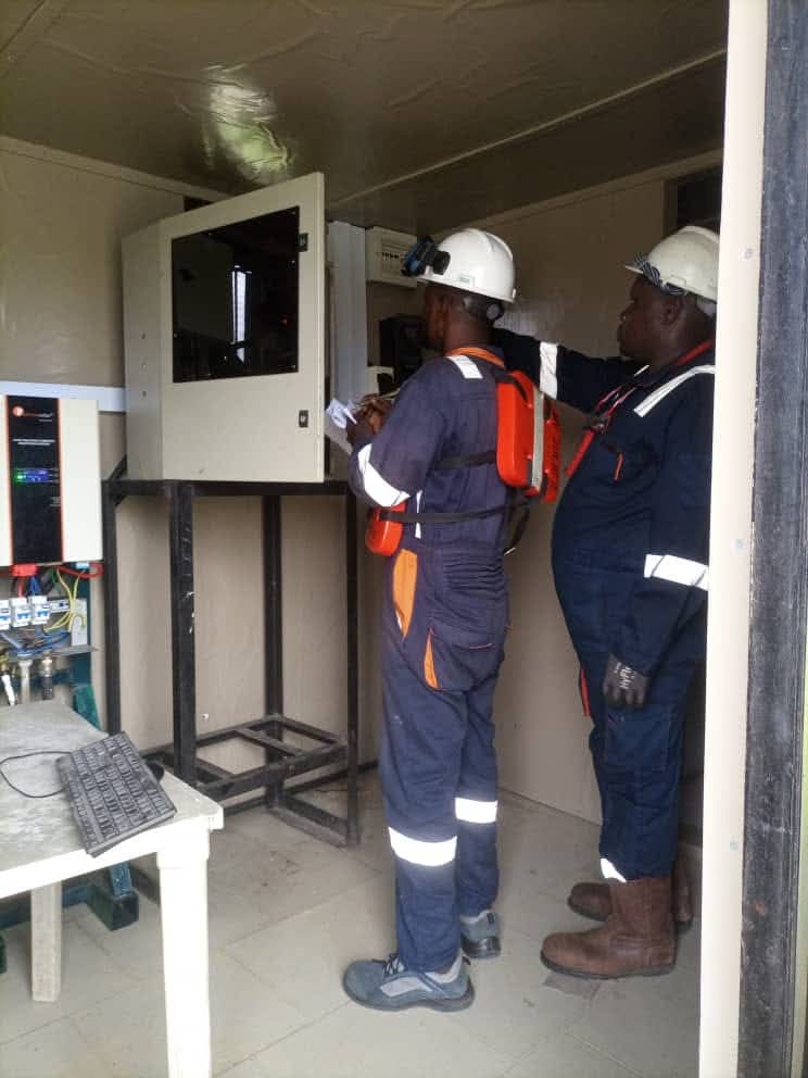 Inspection of an industrial junction box and cable terminations